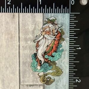 🌀10/$10🌀 Translucent Japanese Tattoo Art Reusable Waterproof Vinyl Sticker Dec